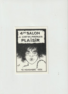 Yvelines :  PLAISIR :  1992    Carte Du  Salon  Collections   Illustrateur   Geo Thiercy , Femme - Plaisir