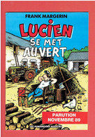 LUCIEN SE MET AU VERT 1989 FRANK MARGERIN PUBLICITE LES HUMANOIDES ASSOCIES - Margerin