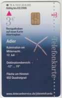 GERMANY - Sternbilder 4 - Adler / Aquila, A 18/03 , 6.000 Tirage ,mint - A + AD-Serie : Pubblicitarie Della Telecom Tedesca AG