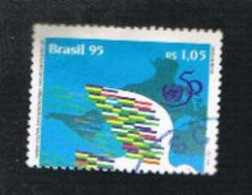 BRASILE (BRAZIL) -  SG 2729  - 1995  O.N.U. ANNIVERSARY        - USED° - Usados