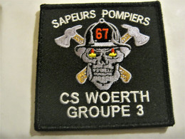 COLLECTION POMPIERS DU BAS RHIN 67 NEUF SCRATCH AU DOS 80MM X 80MM - Brandweer