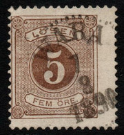 1613- SWEDEN - 1877/1886 - SC#: J14 - USED - POSTAGE DUE - Taxe