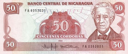 NICARAGUA 50 CORDOBAS 1985 P 153 UNC NUEVO SC - Nicaragua