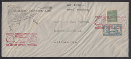 Brazil Brasil 1933 Condor Zeppelin Very Nice Cover To Germany - Unused Stamps