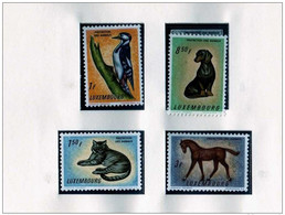 LUXEMBOURG  Année 1961 - Chien - Chat - Cheval - Oiseau - Full Years