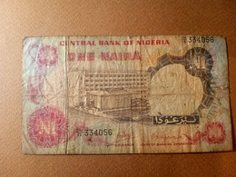 NIGERIA 1 NAIRA 19 73P 15a USED USADO - Nigeria