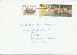 South Africa Cover Sent To Denmark 8-11-1995 Topic Stamps - Storia Postale