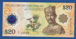 BRUNEI - P.34a – 20 Ringgit / Dollars 2007 UNC, Serie A/1 193729 - Brunei