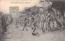 Nouvelle Calédonie - Pilou Pilou - Guerriers Calédoniens - Oblitéré Nouméa - Edit. Resne -  Carte Postale Ancienne - Nuova Caledonia