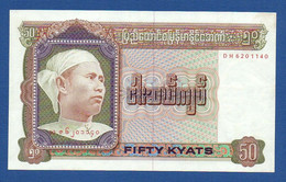 BURMA - P.60 – 50 Kyats ND (1979) XF/aUNC, Serie DH6201140 - Myanmar