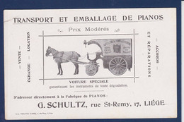 CPA Belgique > Liège Attelage Transport Et Emballage De Pianos Non Circulé Publicité - Otros & Sin Clasificación