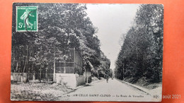 CPA (78) La Celle Saint Cloud. La Route De Versailles.   (X.1050) - La Celle Saint Cloud