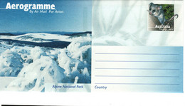 Australia ASC A127 1997 National Parks,Alpine, Mint Aerogramme - Aerogramme