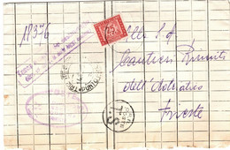 Italy 1948 Taxed Home Made Cover   From Trieste To Trieste - Altri & Non Classificati