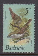 Barbados Scott 497 1979-81 Birds 5c Sparrows,mint Never Hinged - Cernícalo