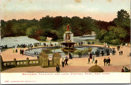 New York City Central Park Bethesda Fountain And Lake - Central Park