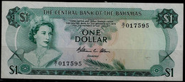 BAHAMAS 1974 BANKNOTES ELIZABETH II ONE DOLARS UNC !! - Bahama's