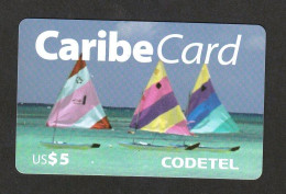 Dominican Rep, CaribeCard US$5, MINT, Col-DO-COD-CAR-0001 - Dominicana