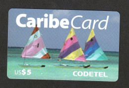 Dominican Rep, CaribeCard US$5, MINT, Col-DO-COD-CAR-0001 - Dominicaanse Republiek