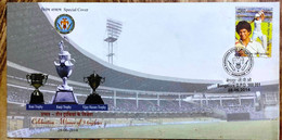 INDIA 2014 Special Cover, 2014 Celebration Winner Of 3 Trophies Stadium, Cricket (*) Inde Indien - Covers & Documents