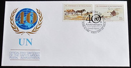 UNO NEW YORK 1985 Mi-Nr. 470/71 A FDC - FDC