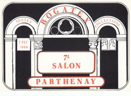 CP PARTHENAY 79 - 7EME BOGATEX SALON TOUTES COLLECTIONS - 1988 - ILLUSTRATEUR CYB - Bourses & Salons De Collections