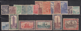 India Simplified Used Set1949 / 1950 /1951, 19v Archaeological Monuments, Archaeology Monument, Architecture, Cat  £53 - Gebruikt