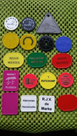 18 X ,Consumptie Munten Consumption Coins  Pièces De Consommation-  Foto's  For Condition.(Originalscan !!) - Firma's