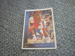 Greg Anderson Detroit Pistons Basket Basketball '90s Rare Greek Edition Card - 1990-1999
