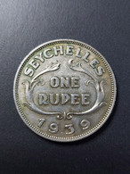 GEOGE.VI.ONE RUPEE 1939      "KING EMPEROR" - Seychelles