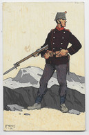 HELVETIA SUISSE CARTE FELDPOST KARTE A LA FRONTIERE TERRITET 19.III.1915 MILITAIRE EN CAMPAGNE - Abstempelungen