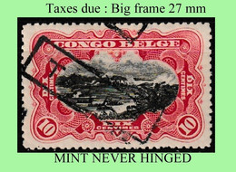 1909 ** BELGIAN CONGO / CONGO BELGE = COB MNH TX28 (WIDE FRAME) RED RAPIDS  ORIGINAL GUM - Ongebruikt