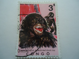 CONGO   USED  STAMPS  ANIMALS PAN PANISCUS - Altri & Non Classificati