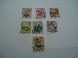 BELGIAN   CONGO  USED  STAMPS  7 FLOWERS - Other & Unclassified