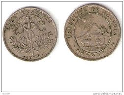 *Bolivia 10 Centavos 1908 Km174.3 - Bolivië