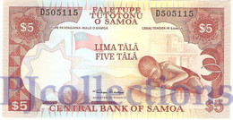 LOT SAMOA 5 TALA 2002 PICK 33a UNC X 5 PCS - Samoa