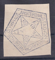 Netherlands 1928 Cancellation: Olympic Games Olympiade Amsterdam; Pentagonal Staduim Cancellation N1 - Zomer 1928: Amsterdam