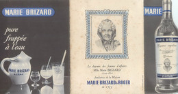 Liqueur Superfine " MARIE BRIZARD & Roger " Bordeaux Vintage Advertising Leaflet Rare - Licores & Cervezas