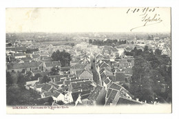 Lokeren.   -   Panorama De La Rue De L'Ecole.   Zeer Mooie Kaart!   -   1905   Naar   Anvers - Lokeren