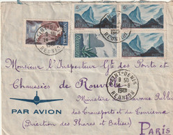 LETTRE DE LA REUNION A DESTINATION DE PARIS 1948 - Brieven En Documenten