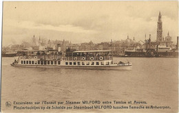 Antwerpen   *  Excursions Sur L'Escaut Par Steamer Wilford Entre Tamise Et Anvers - Temse