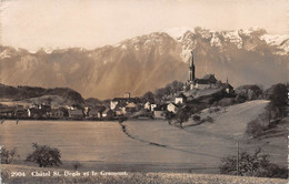 19303 " CHÂTEL ST. DENIS ET LE GRAMONT " PANORAMA-VERA FOTO-CART. POST. ORIG. SPED. - Châtel-Saint-Denis