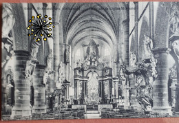 GEEL Zeer Oude Postkaart 1911  Binnenzicht St. Amandskerk Gelopen Met Zegel 5 Ct. - Geel