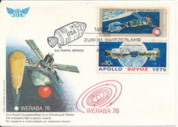 USA Cover Weraba 76 1-4/4 1976 With US Stamps And Cachet - Nordamerika