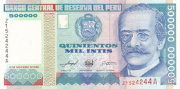 PERU 500000 INTIS 1989 P 147 Replacement UNC SC NUEVO - Pérou