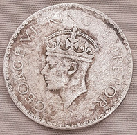 British India 1940 KGVI KING GEORGE VI Rs.1.00 One Rupee SILVER COIN As Per Scan - Andere - Azië