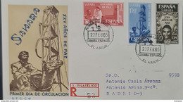 Maroc, FDC Primer Dia 1965 " Sahara Espagnol  " XXV Années De Paix "Morocco;Marruecos - Sahara Español