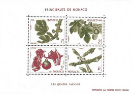 Bloc Timbres- Les Quatre Saisons - MONACO 1983 - Sonstige & Ohne Zuordnung