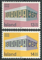 ISLAND 1969 Mi-Nr. 428/29 ** MNH - CEPT - Nuovi