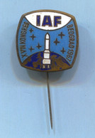 IAF Space Cosmos Spaceship Programe, International Astronautical Federation, Vintage Pin Badge Abzeichen, Enamel - Spazio